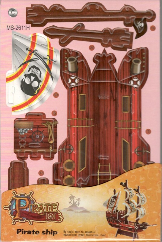48147-9 3D puzzle STRIKE - PIRÁTSKÁ LOĎ